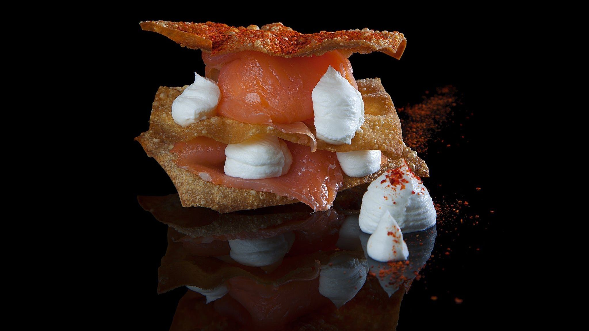 1 Mille-feuilles labné saumon - Arabesque restaurant Geneva